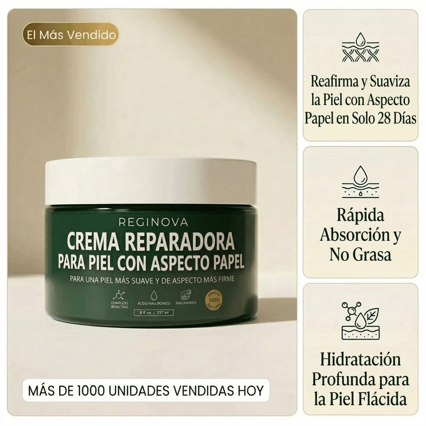 Crema Reparadora de Piel Crepé | Reginova